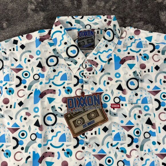 Dixxon Flannel Co The New Wave Button Up Short Sleeve Men's 3XL NWT - Picture 2 of 8